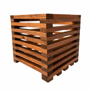 12×12 Pine Planter Box – Rustic Wooden Garden Planter